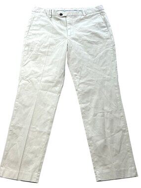 Bonobos Mens 36X30 Slim Fit Beige Stretch Cotton Chinos Casual Pants